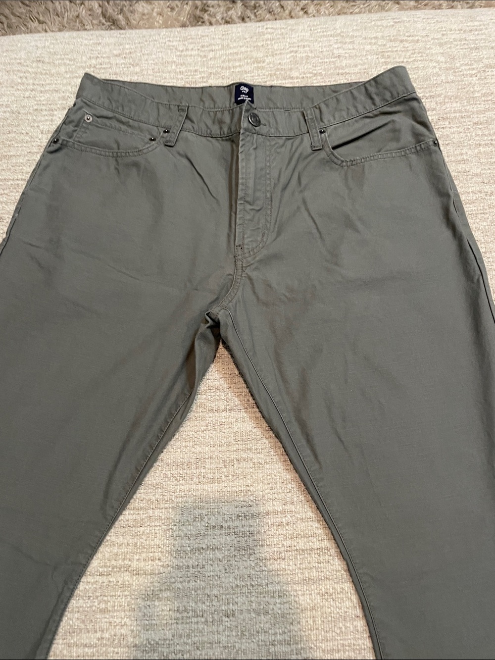 Gap Mens Slim Chino 2 Pack 36x32 NWOT Gray Bone - Picture 9 of 15